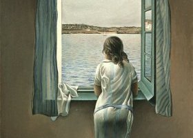 امرأة على النافدة 