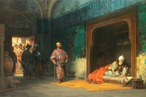 السلطان بايزيد مسجون من طرف تيمورلنك